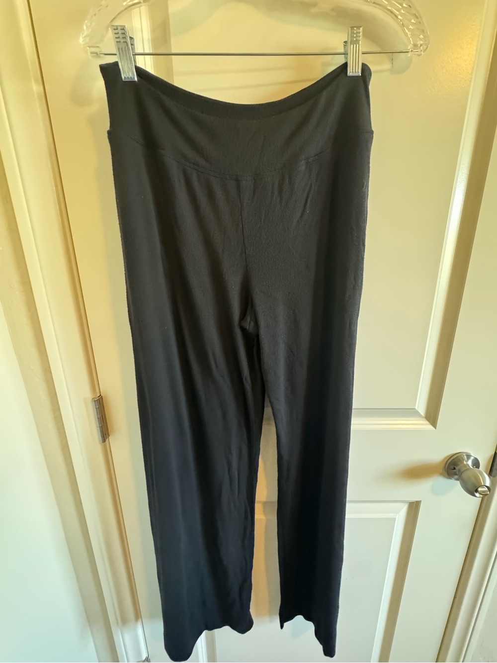 Athleta Black Wide-Leg Pull-On Pants
